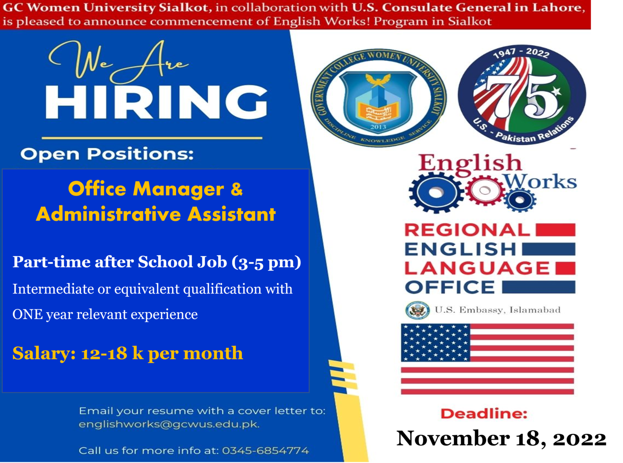 to Govt. College Women University, Sialkot